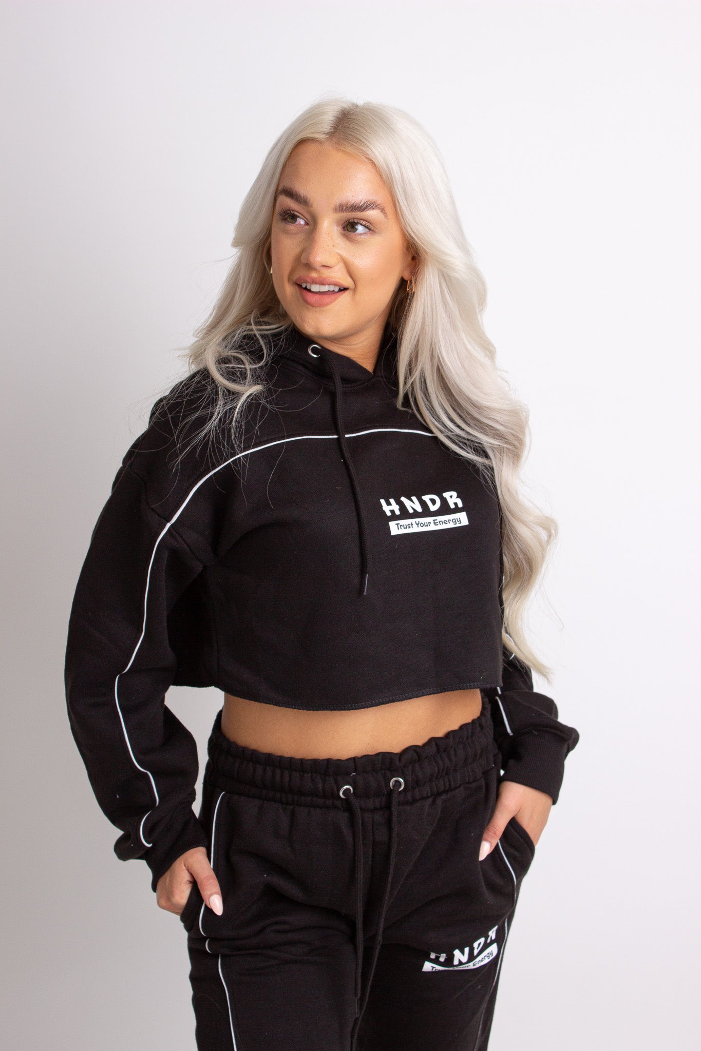 Tracksuit outlet cropped hoodie