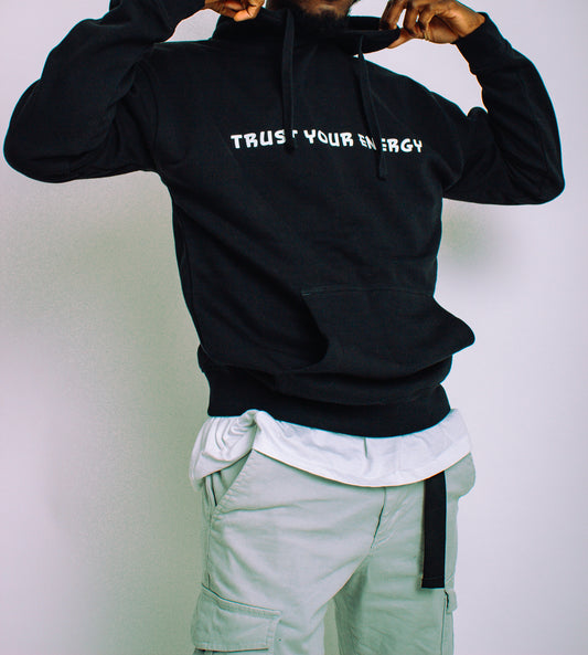 HNDR Trust Your Energy Unisex Hoodie - Black