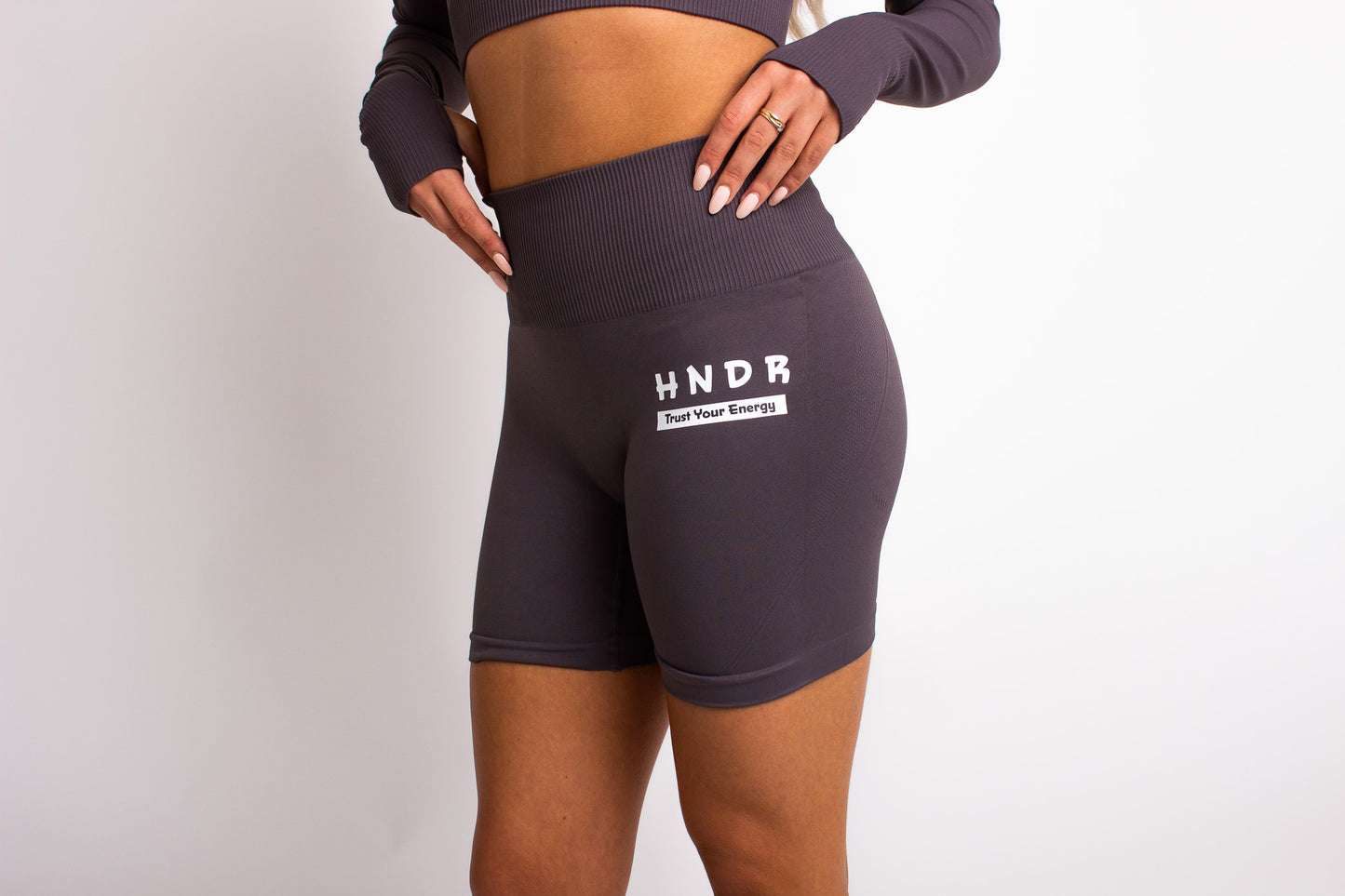 HNDR Seamless Crop Top & leggings Gym Set