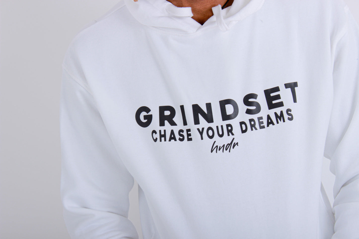 HNDR GRINDSET Unisex Hoodie - White